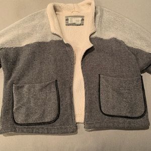 Anthropologie cropped cozy jacket